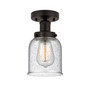 INNOVATIONS 616-1F-OB-G54 Bell 1 Light 6.5 inch Semi-Flush Mount Oil Rubbed Bronze