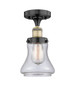 INNOVATIONS 616-1F-BAB-G194 Bellmont 1 6.5 inch Semi-Flush Mount Black Antique Brass