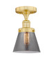 INNOVATIONS 616-1F-SG-G63 Cone 1 6.5 inch Semi-Flush Mount Satin Gold