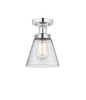 INNOVATIONS 616-1F-PC-G64 Cone 1 Light 6.5 inch Semi-Flush Mount Polished Chrome