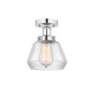 INNOVATIONS 616-1F-PC-G172 Fulton 1 Light 6.5 inch Semi-Flush Mount Polished Chrome
