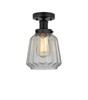 INNOVATIONS 616-1F-BK-G142 Chatham 1 Light 6.5 inch Semi-Flush Mount Matte Black