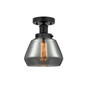 INNOVATIONS 616-1F-BK-G173 Fulton 1 Light 6.5 inch Semi-Flush Mount Matte Black