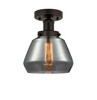 INNOVATIONS 616-1F-OB-G173 Fulton 1 Light 6.5 inch Semi-Flush Mount Oil Rubbed Bronze