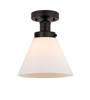 INNOVATIONS 616-1F-OB-G41 Cone 1 Light 7.75 inch Semi-Flush Mount Oil Rubbed Bronze