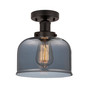 INNOVATIONS 616-1F-OB-G73 Bell 1 Light 6.5 inch Semi-Flush Mount Oil Rubbed Bronze