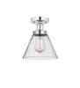INNOVATIONS 616-1F-PC-G44 Cone 1 Light 6.5 inch Semi-Flush Mount Polished Chrome