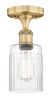 INNOVATIONS 616-1F-BB-G342 Hadley 1 4.5 inch Semi-Flush Mount Brushed Brass