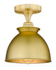 INNOVATIONS 616-1F-SG-M14-SG Adirondack 1 8.25 inch Semi-Flush Mount Satin Gold