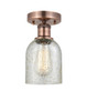 INNOVATIONS 616-1F-AC-G259 Caledonia 1 5 inch Semi-Flush Mount Antique Copper