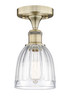 INNOVATIONS 616-1F-AB-G442 Brookfield 1 5.75 inch Semi-Flush Mount Antique Brass