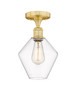 INNOVATIONS 616-1F-SG-G652-8 Cindyrella 1 8 inch Semi-Flush Mount Satin Gold
