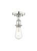 INNOVATIONS 616-1F-PN Bare Bulb 1 2 inch Semi-Flush Mount Polished Nickel