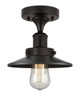 INNOVATIONS 616-1F-OB-M5-OB Railroad 1 Light Semi-Flush Mount part of the Franklin Restoration Collection Oil Rubbed Bronze