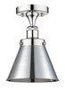 INNOVATIONS 616-1F-PC-M13-PC Appalachian 1 Light Semi-Flush Mount part of the Franklin Restoration Collection Polished Chrome