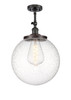 INNOVATIONS 201F-OB-G204-14 Beacon 1 Light 14 inch Semi-Flush Mount Oil Rubbed Bronze INNOVATIONS 201F-OB-G204-14 Beacon 1 Light 14 inch Semi-Flush Mount Oil Rubbed Bronze