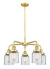 INNOVATIONS 916-5CR-SG-G52 Edison 5 23 inch Chandelier Satin Gold