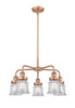 INNOVATIONS 916-5CR-AC-G182S Canton 5 23.25 inch Chandelier Antique Copper