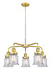 INNOVATIONS 916-5CR-SG-G182S Canton 5 23.25 inch Chandelier Satin Gold