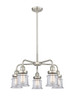 INNOVATIONS 916-5CR-SN-G182S Canton 5 23.25 inch Chandelier Satin Nickel