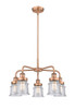 INNOVATIONS 916-5CR-AC-G184S Canton 5 23.25 inch Chandelier Antique Copper