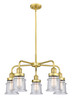 INNOVATIONS 916-5CR-SG-G184S Canton 5 23.25 inch Chandelier Satin Gold