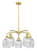INNOVATIONS 916-5CR-SG-G302 Colton 5 23.5 inch Chandelier Satin Gold
