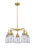 INNOVATIONS 916-5CR-BB-G182 Canton 5 24 inch Chandelier Brushed Brass