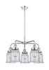 INNOVATIONS 916-5CR-PC-G182 Canton 5 24 inch Chandelier Polished Chrome