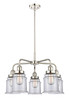 INNOVATIONS 916-5CR-PN-G182 Canton 5 24 inch Chandelier Polished Nickel