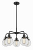 INNOVATIONS 916-5CR-BK-G202-6 Beacon 5 24 inch Chandelier Matte Black