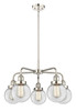 INNOVATIONS 916-5CR-PN-G202-6 Beacon 5 24 inch Chandelier Polished Nickel