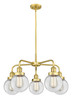 INNOVATIONS 916-5CR-SG-G202-6 Beacon 5 24 inch Chandelier Satin Gold