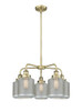 INNOVATIONS 916-5CR-AB-G262 Edison 5 24 inch Chandelier Antique Brass