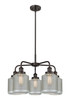 INNOVATIONS 916-5CR-OB-G262 Edison 5 24 inch Chandelier Oil Rubbed Bronze