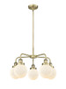 INNOVATIONS 916-5CR-AB-G201-6 Beacon 5 24 inch Chandelier Antique Brass