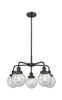 INNOVATIONS 916-5CR-OB-G204-6 Beacon 5 24 inch Chandelier Oil Rubbed Bronze
