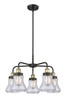 INNOVATIONS 916-5CR-BAB-G192 Bellmont 5 24 inch Chandelier Black Antique Brass