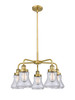 INNOVATIONS 916-5CR-BB-G192 Bellmont 5 24 inch Chandelier Brushed Brass