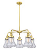 INNOVATIONS 916-5CR-SG-G192 Bellmont 5 24 inch Chandelier Satin Gold