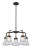 INNOVATIONS 916-5CR-BAB-G194 Bellmont 5 24 inch Chandelier Black Antique Brass