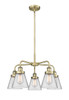 INNOVATIONS 916-5CR-AB-G62 Cone 5 24.25 inch Chandelier Antique Brass