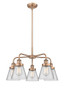 INNOVATIONS 916-5CR-AC-G62 Cone 5 24.25 inch Chandelier Antique Copper