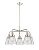 INNOVATIONS 916-5CR-PN-G62 Cone 5 24.25 inch Chandelier Polished Nickel