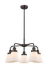 INNOVATIONS 916-5CR-OB-G61 Cone 5 24.25 inch Chandelier Oil Rubbed Bronze
