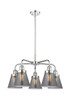 INNOVATIONS 916-5CR-PC-G63 Cone 5 24.25 inch Chandelier Polished Chrome