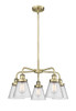 INNOVATIONS 916-5CR-AB-G64 Cone 5 24.25 inch Chandelier Antique Brass