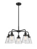 INNOVATIONS 916-5CR-BK-G64 Cone 5 24.25 inch Chandelier Matte Black