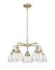 INNOVATIONS 916-5CR-AB-G172 Fulton 5 24.5 inch Chandelier Antique Brass