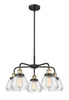 INNOVATIONS 916-5CR-BAB-G172 Fulton 5 24.5 inch Chandelier Black Antique Brass